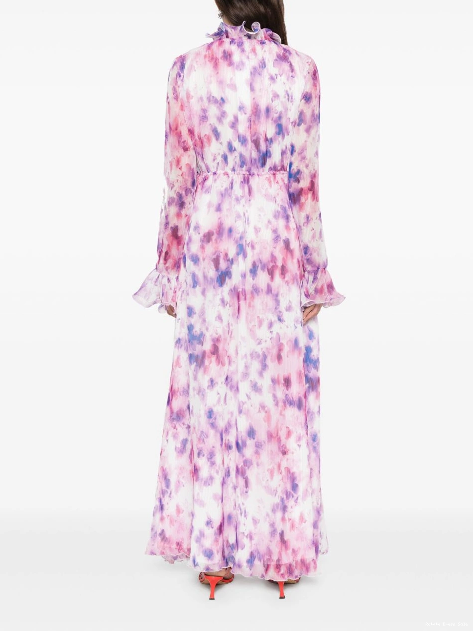 Affordable dress chiffon maxi flowy BIRGER CHRISTENSEN ROTATE Women 0412